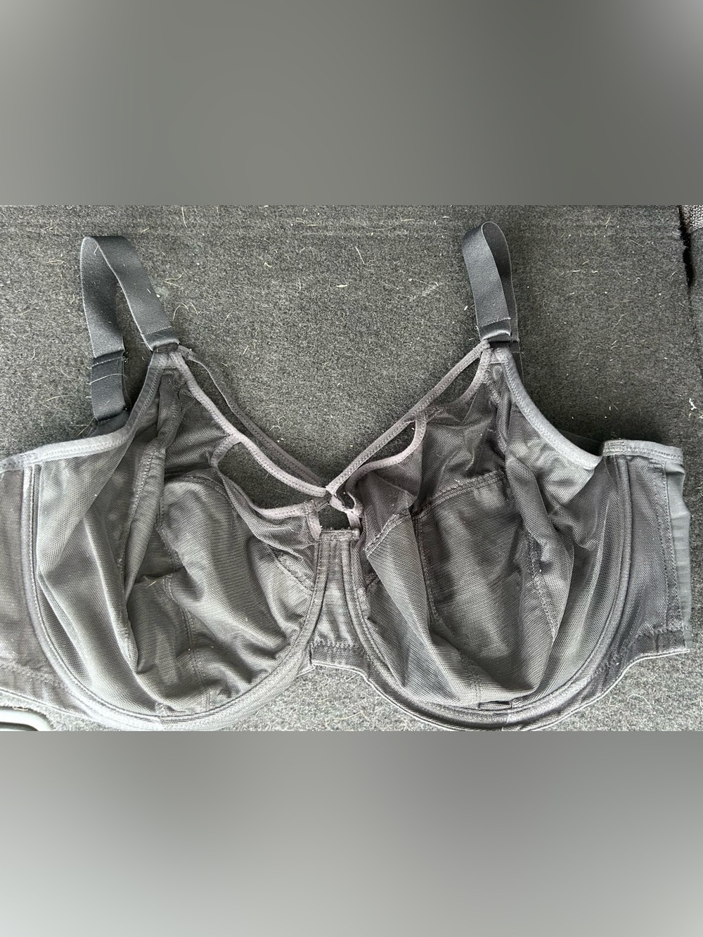 Elomi Black Mesh Underwire Bra